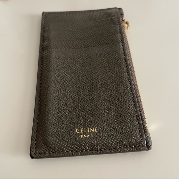 Celine Calfskin Zipper Cardholder - Picture 2 of 4
